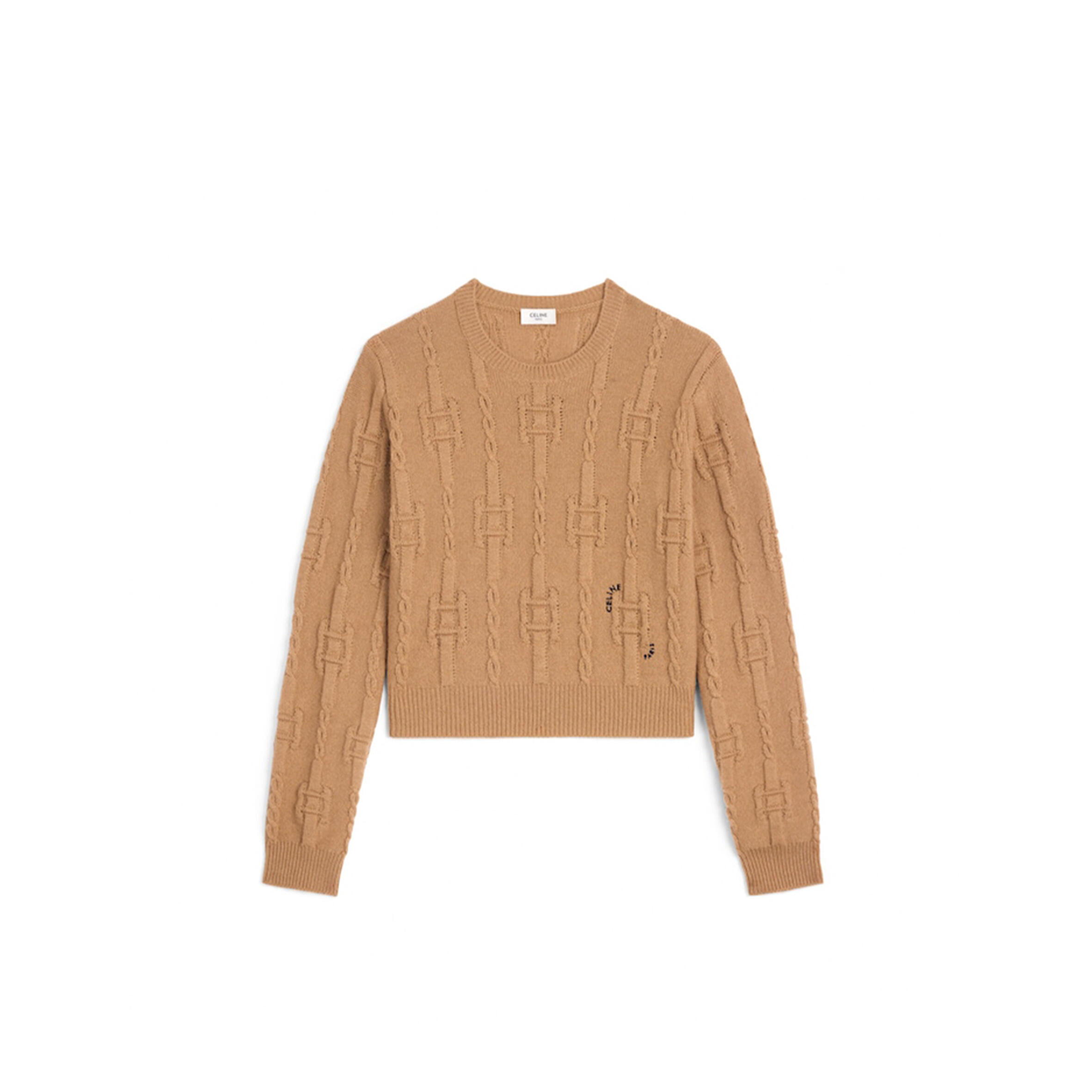 Ce1i*e crewneck sweater in chains cashmere ry0mf0y51.03cm